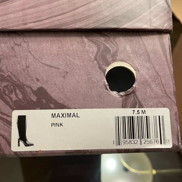 NIB Jeffrey Campbell Maximal Pink Leather Boot 7.5 - Picture 2 of 3